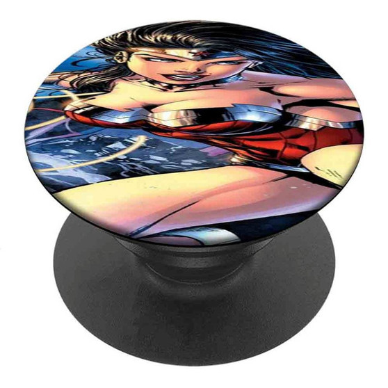 Pastele Best Wonder Woman Logo Custom Personalized PopSockets Phone Grip Holder Pop Up Phone Stand