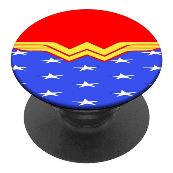 Pastele Best Wonder Woman Pattern Custom Personalized PopSockets Phone Grip Holder Pop Up Phone Stand