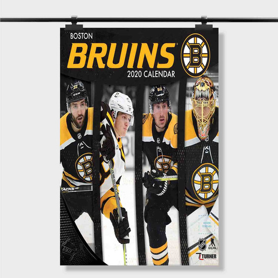 Pastele Best Boston Bruins Custom Personalized Silk Poster Print Wall Decor 20 x 13 Inch 24 x 36 Inch Wall Hanging Art Home Decoration