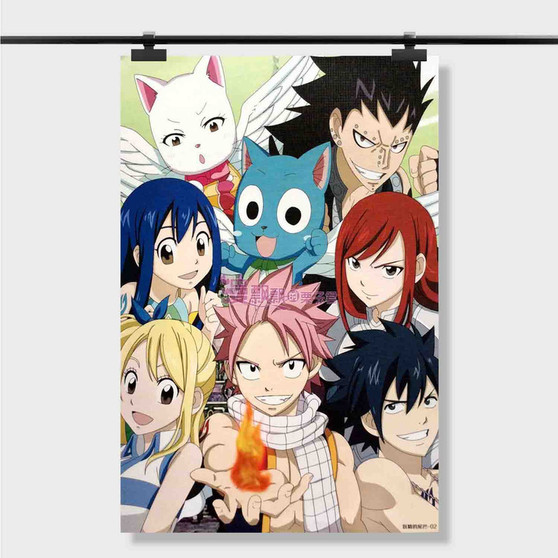 Pastele Best Fairy Tail Anime Custom Personalized Silk Poster Print Wall Decor 20 x 13 Inch 24 x 36 Inch Wall Hanging Art Home Decoration