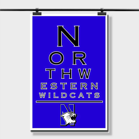 Pastele Best Northwestern Wildcats Custom Personalized Silk Poster Print Wall Decor 20 x 13 Inch 24 x 36 Inch Wall Hanging Art Home Decoration