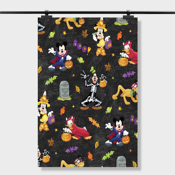 Pastele Best Mickey Mouse Halloween Desktop Wallpaper Custom Personalized Silk Poster Print Wall Decor 20 x 13 Inch 24 x 36 Inch Wall Hanging Art Home Decoration
