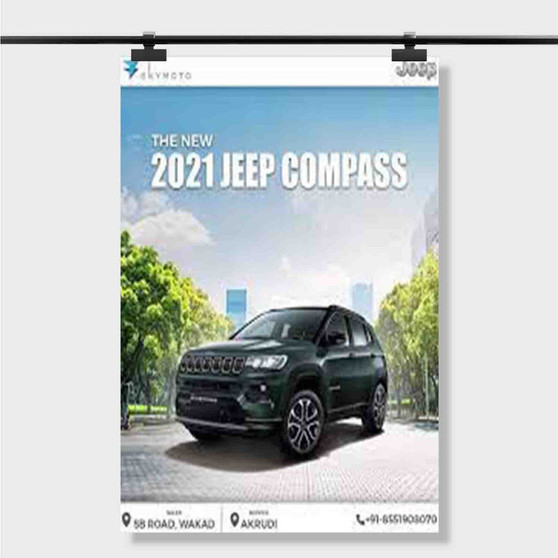 Pastele Best Jeep Compass 2017 Wallpaper Hd Custom Personalized Silk Poster Print Wall Decor 20 x 13 Inch 24 x 36 Inch Wall Hanging Art Home Decoration