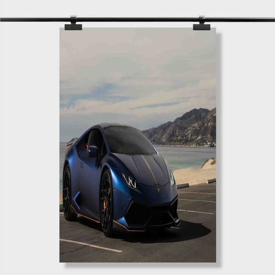 Pastele Best 2017 Black Lamborghini Wallpaper Custom Personalized Silk Poster Print Wall Decor 20 x 13 Inch 24 x 36 Inch Wall Hanging Art Home Decoration