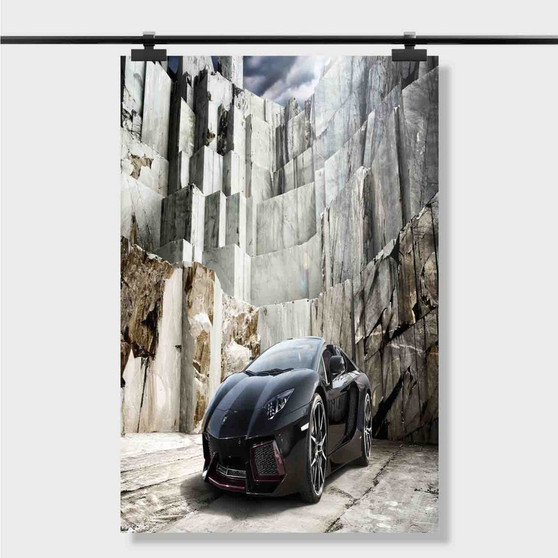 Pastele Best 2017 Lamborghini Aventador S Wallpaper Black Custom Personalized Silk Poster Print Wall Decor 20 x 13 Inch 24 x 36 Inch Wall Hanging Art Home Decoration