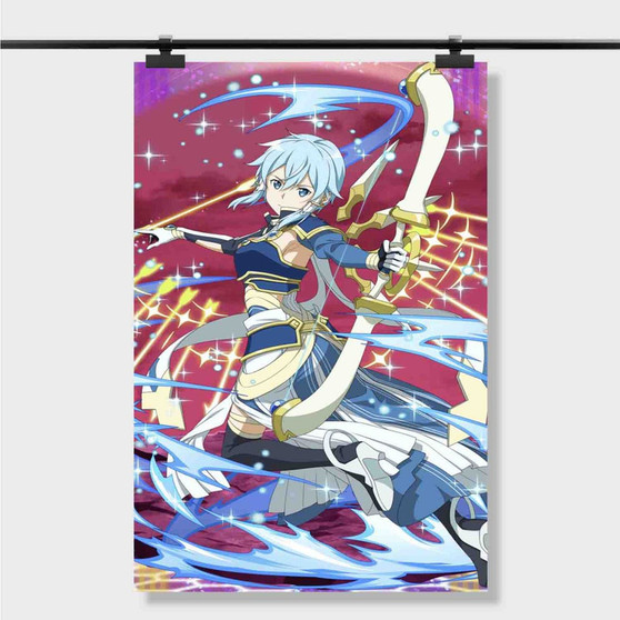 Pastele Best Sinon Sword Art Online Custom Personalized Silk Poster Print Wall Decor 20 x 13 Inch 24 x 36 Inch Wall Hanging Art Home Decoration