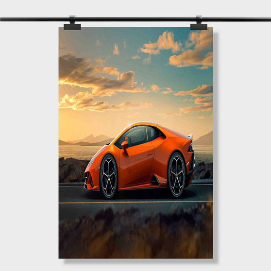 Pastele Best Wallpaper Lamborghini Huracan Performante Custom Personalized Silk Poster Print Wall Decor 20 x 13 Inch 24 x 36 Inch Wall Hanging Art Home Decoration