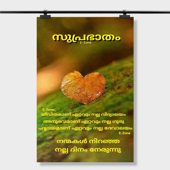 Pastele Best Good Morning Quotes For Friends Malayalam Custom Personalized Silk Poster Print Wall Decor 20 x 13 Inch 24 x 36 Inch Wall Hanging Art Home Decoration