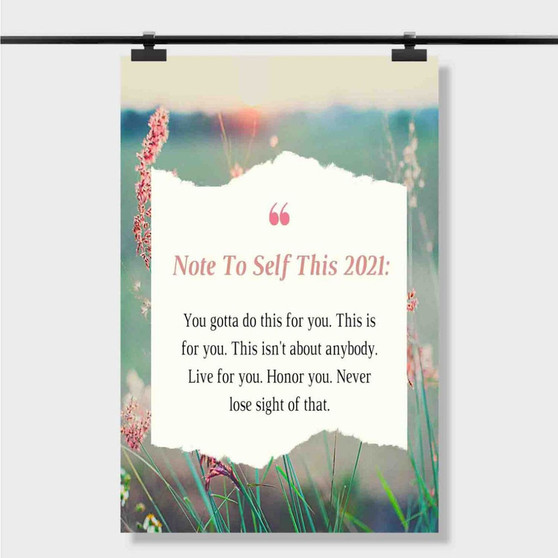 Pastele Best Note To Self Quotes Motivation Custom Personalized Silk Poster Print Wall Decor 20 x 13 Inch 24 x 36 Inch Wall Hanging Art Home Decoration