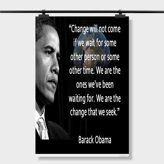 Pastele Best Obama Quote Animals Custom Personalized Silk Poster Print Wall Decor 20 x 13 Inch 24 x 36 Inch Wall Hanging Art Home Decoration