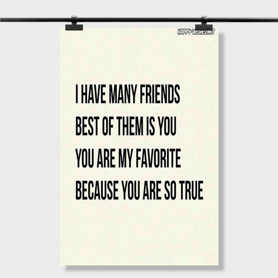 Pastele Best A Quote About Best Friends Forever Custom Personalized Silk Poster Print Wall Decor 20 x 13 Inch 24 x 36 Inch Wall Hanging Art Home Decoration