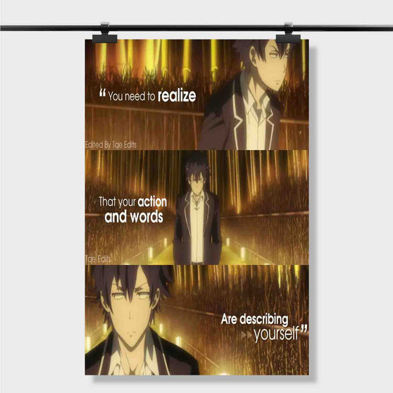 Pastele Best Anime Quote Motivations Custom Personalized Silk Poster Print Wall Decor 20 x 13 Inch 24 x 36 Inch Wall Hanging Art Home Decoration
