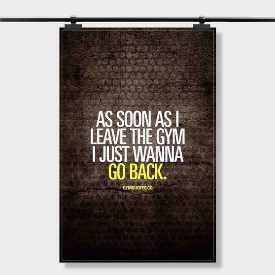 Pastele Best Welcome Back To Gym Quotes Custom Personalized Silk Poster Print Wall Decor 20 x 13 Inch 24 x 36 Inch Wall Hanging Art Home Decoration