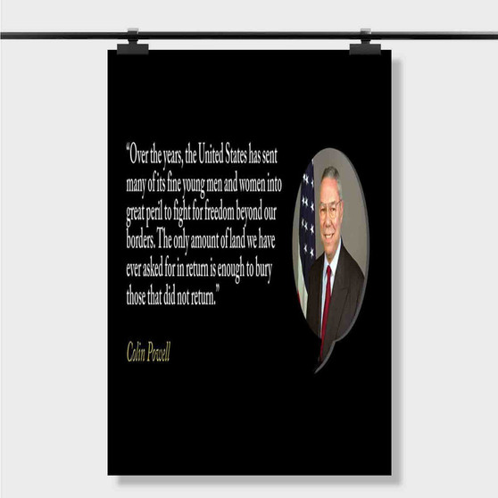 Pastele Best Colin Powell Memorial Day Quotes Custom Personalized Silk Poster Print Wall Decor 20 x 13 Inch 24 x 36 Inch Wall Hanging Art Home Decoration