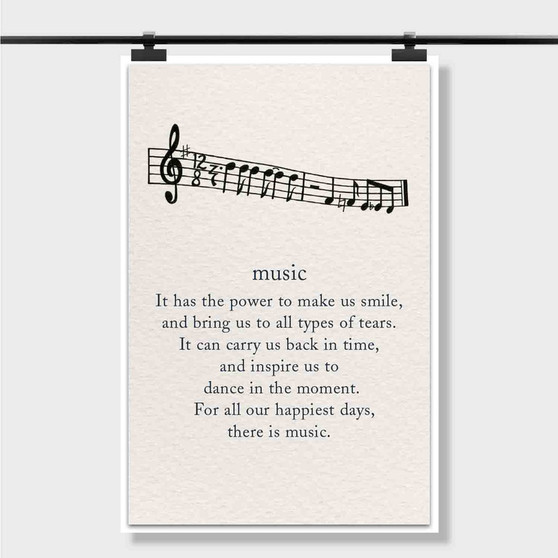 Pastele Best Happy Birthday Music Quotes Custom Personalized Silk Poster Print Wall Decor 20 x 13 Inch 24 x 36 Inch Wall Hanging Art Home Decoration