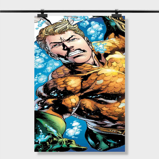 Pastele Best Aquaman DC Comics Cartoon Custom Personalized Silk Poster Print Wall Decor 20 x 13 Inch 24 x 36 Inch Wall Hanging Art Home Decoration