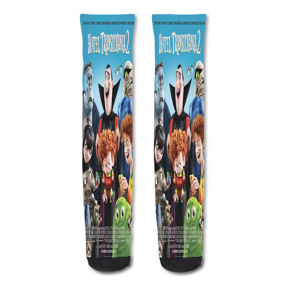 Pastele Hotel Transylvania 2 Custom Personalized Sublimation Printed Socks Polyester Acrylic Nylon Spandex