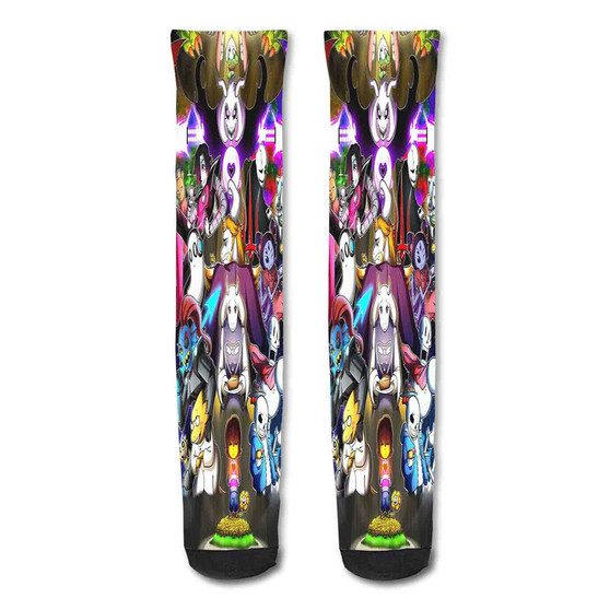 Pastele Undertale Custom Personalized Sublimation Printed Socks Polyester Acrylic Nylon Spandex