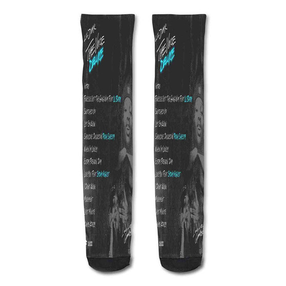 Pastele Lil Durk 2 X Custom Personalized Sublimation Printed Socks Polyester Acrylic Nylon Spandex