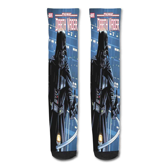 Pastele Darth Vader Star Wars Custom Personalized Sublimation Printed Socks Polyester Acrylic Nylon Spandex