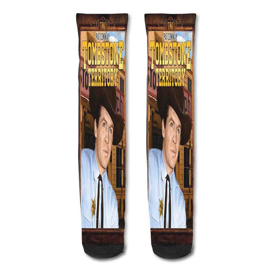 Pastele Tombstone Territory Tv Show Custom Personalized Sublimation Printed Socks Polyester Acrylic Nylon Spandex