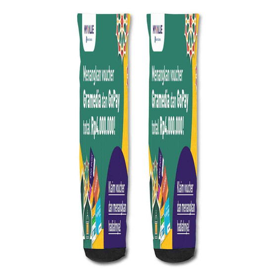Pastele Vampire Weekend Custom Personalized Sublimation Printed Socks Polyester Acrylic Nylon Spandex