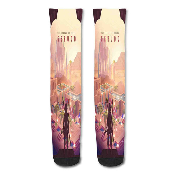 Pastele Hyrule University The Legend Of Zelda Custom Personalized Sublimation Printed Socks Polyester Acrylic Nylon Spandex