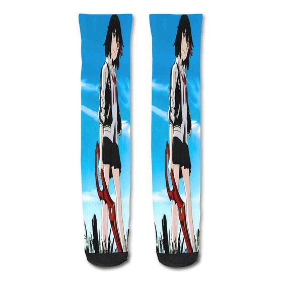 Pastele Kill La Kill Ryuko Matoi Custom Personalized Sublimation Printed Socks Polyester Acrylic Nylon Spandex