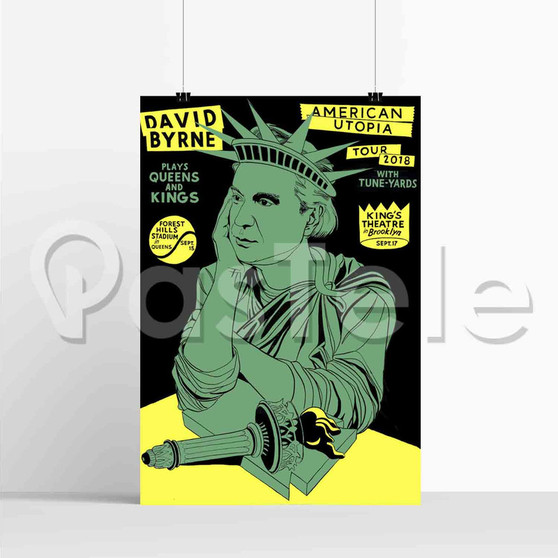 David Byrne Tour Silk Poster Hanging Print Wall Decor 20 x 13 Inch 24 x 36 Inch