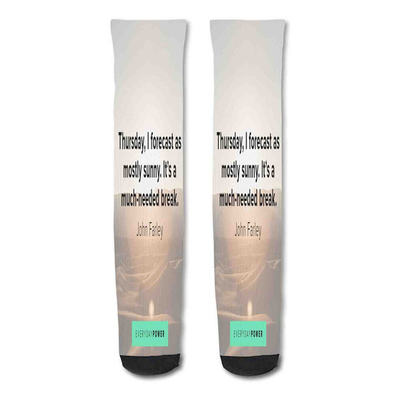 Pastele Funny Thursday Work Quotes Custom Personalized Sublimation Printed Socks Polyester Acrylic Nylon Spandex