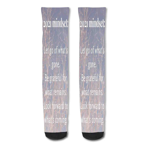 Pastele Inspirational Quotes For A Friend In Need Custom Personalized Sublimation Printed Socks Polyester Acrylic Nylon Spandex