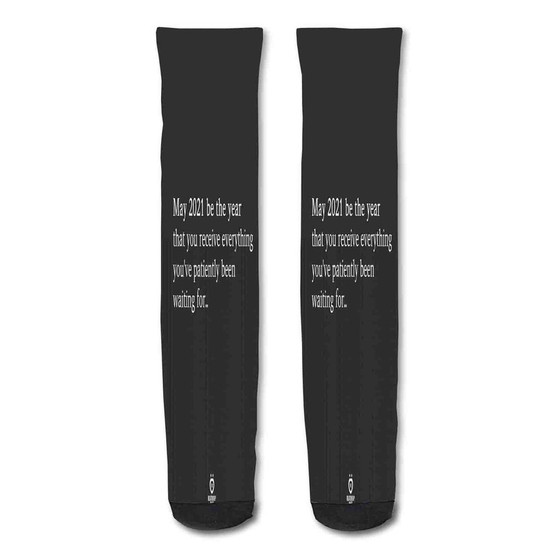 Pastele Quotes About Life Images Hd Custom Personalized Sublimation Printed Socks Polyester Acrylic Nylon Spandex