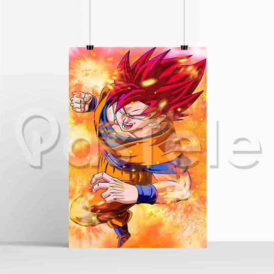 Dragon Ball Z Goku Vegeta Super Saiyan Blue Japanese Manga Poster