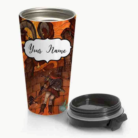 Pastele New Link vs Volvagia The Legend of Zelda Custom Personalized Name Stainless Steel Travel Mug