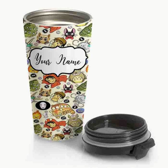 Pastele New Studio Ghibli All Characters Custom Personalized Name Stainless Steel Travel Mug