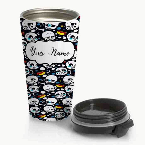 Pastele New Undertale Sans Custom Personalized Name Steinless Steel Travel Mug