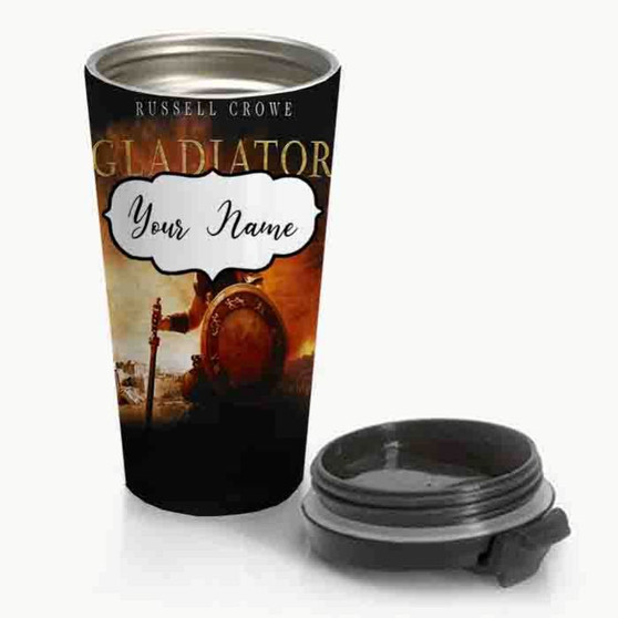 Pastele New Gladiator Custom Personalized Name Stainless Steel Travel Mug