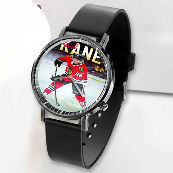 Pastele New Patrick Kane Chicago Blackhawks NHL Custom Unisex Black Quartz Watch Premium Gift Box Watches