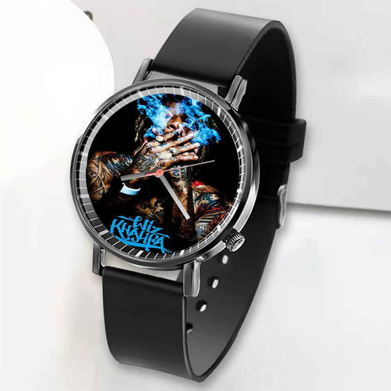 Pastele New Wiz Khalifa Custom Unisex Black Quartz Watch Premium Gift Box Watches