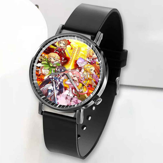 Pastele New Yuki Yuna is a Hero 3 Custom Unisex Black Quartz Watch Premium Gift Box Watches