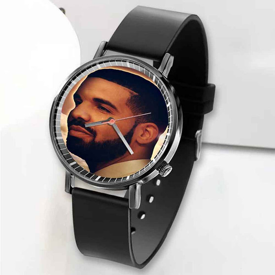 Pastele New Drake Custom Unisex Black Quartz Watch Premium Gift Box Watches