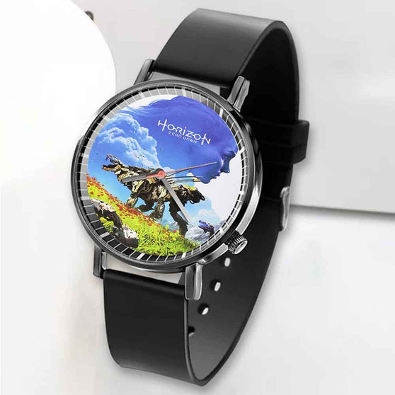Pastele New Horizon Zero Dawn Custom Unisex Black Quartz Watch Premium Gift Box Watches