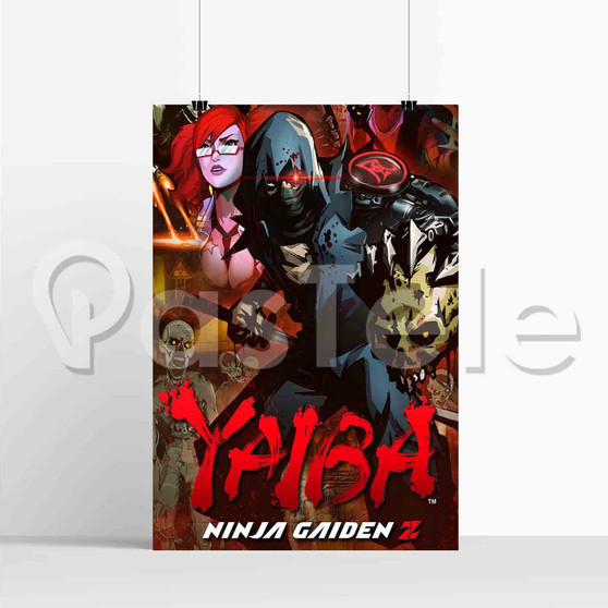Yaiba Ninja Gaiden Z Characters Silk Poster Custom Printed Wall Decor 20 x 13 Inch 24 x 36 Inch