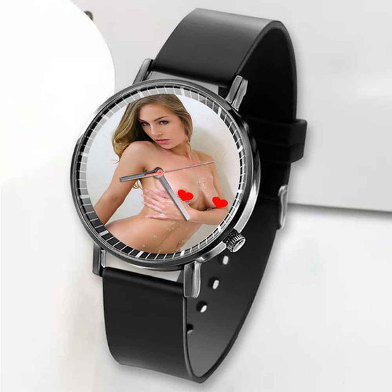 Pastele New Sydney Cole Art Custom Unisex Black Quartz Watch Premium Gift Box Watches
