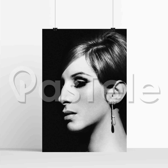 Barbra Streisand Black White New Custom Silk Poster Print Wall Decor 20 x 13 Inch 24 x 36 Inch