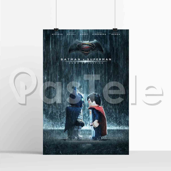 Batman vs Superman Dawn of Justice Lego New Custom Silk Poster Print Wall Decor 20 x 13 Inch 24 x 36 Inch