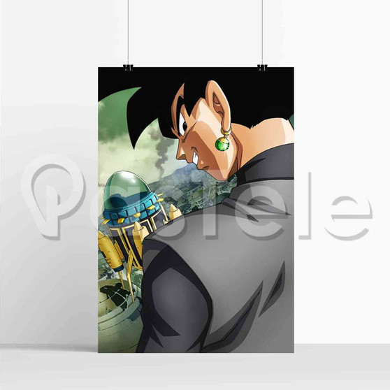 Black Goku Dragon Ball Super New Custom Silk Poster Print Wall Decor 20 x 13 Inch 24 x 36 Inch
