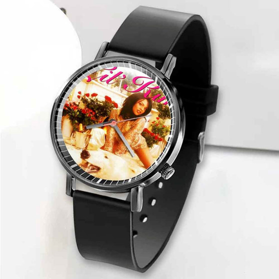 Pastele New Lil Kim Hardcore Custom Unisex Black Quartz Watch Premium Gift Box Watches