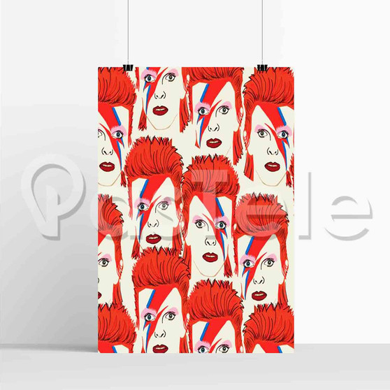 David Bowie Collage New Custom Silk Poster Print Wall Decor 20 x 13 Inch 24 x 36 Inch