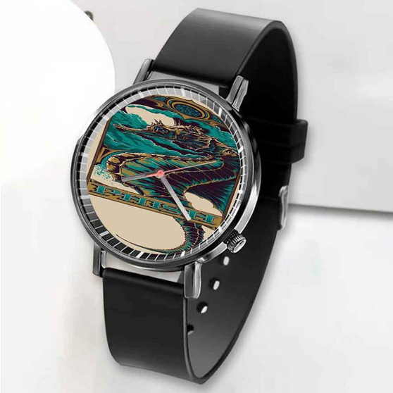 Pastele New Mondo The Little Mermaid Custom Unisex Black Quartz Watch Premium Gift Box Watches